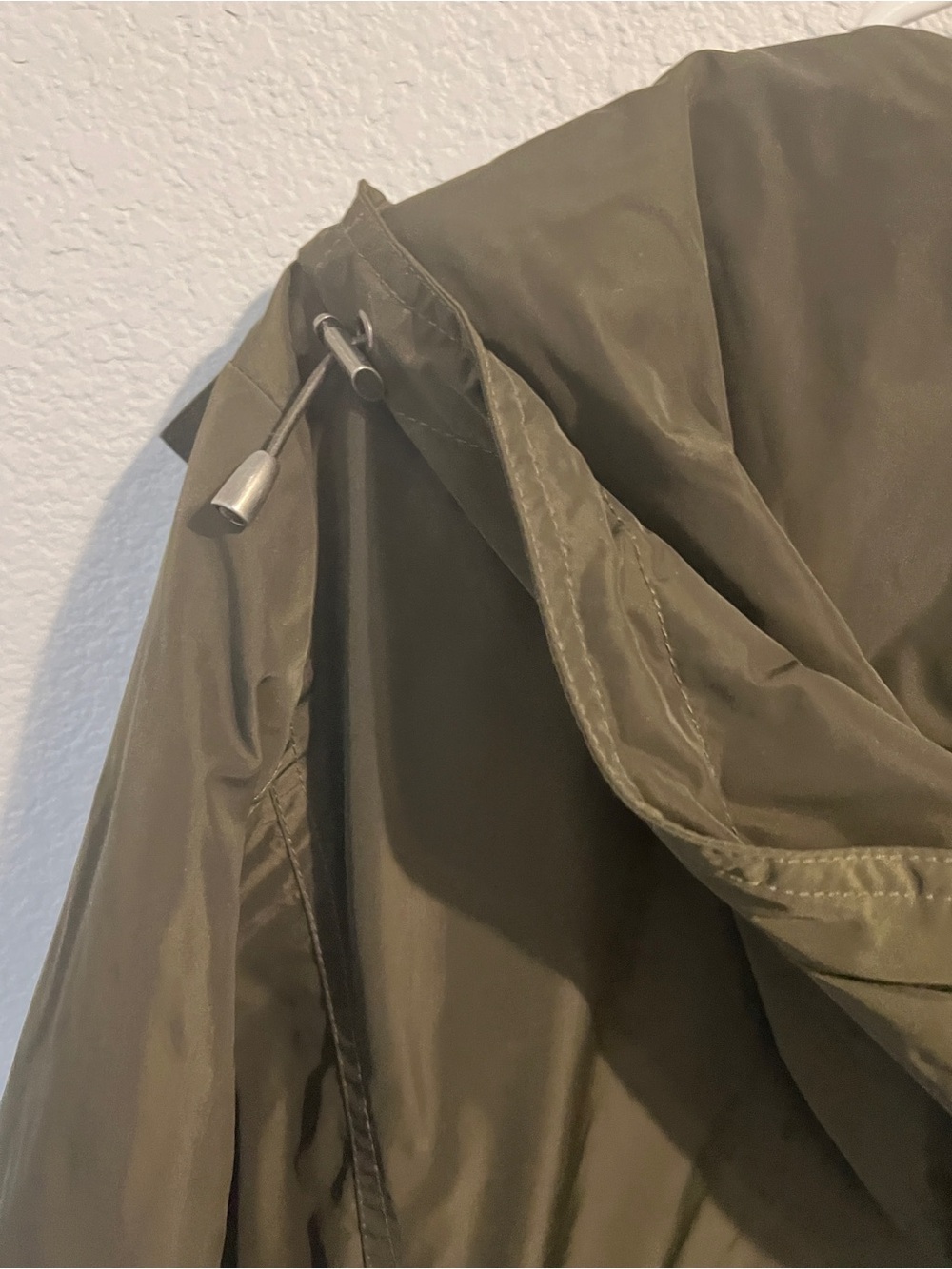 Pendleton Hooded Utility Anorak Coat Olive Green Women’s XL - Picture 10 of 10